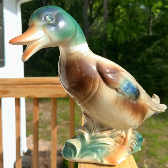 Vintage Royal Copley ceramic mallard duck figurine - Picture 7 of 10